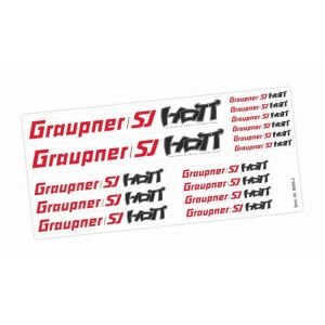 GRAUPNER/SJ a HOTT nálepky, arch 21x10cm