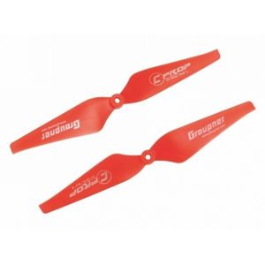 Graupner COPTER Prop 9x4 pevná vrtule (2ks.) - červené