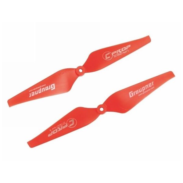 Graupner COPTER Prop 9x4 pevná vrtule (2ks.) - červené