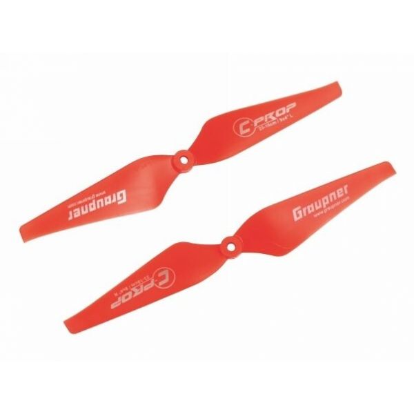 Graupner COPTER Prop 9x4 pevná vrtule (2ks.) - červené