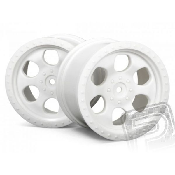 Paprskové disky bílé (83 x 56 mm) - 2 ks