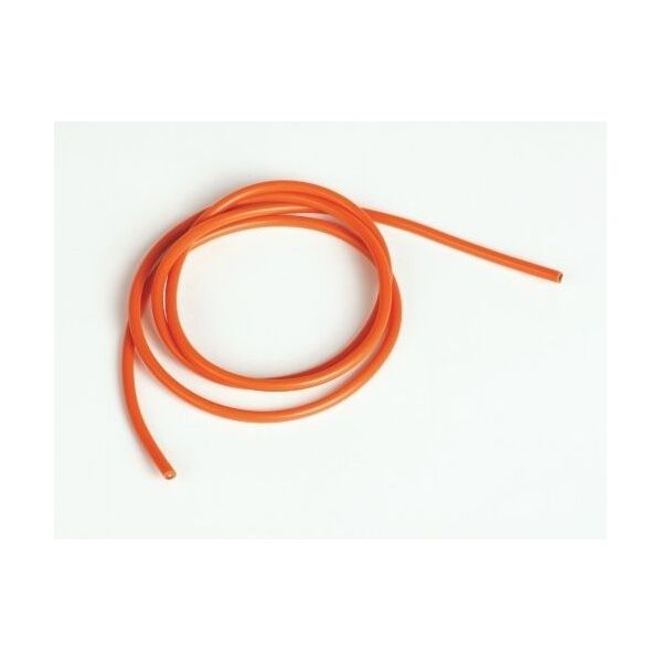 Silikonový kabel 3,3qmm, 12AWG, 1metr, oranžový