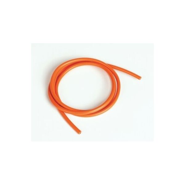 Silikonový kabel 4,1qmm, 11AWG, 1metr, oranžový