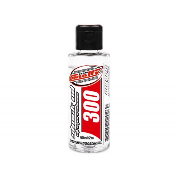 TEAM CORALLY - silikonový olej do tlumičů 300 CPS (60ml/2oz)