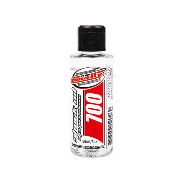 TEAM CORALLY - silikonový olej do tlumičů 700 CPS (60ml/2oz)