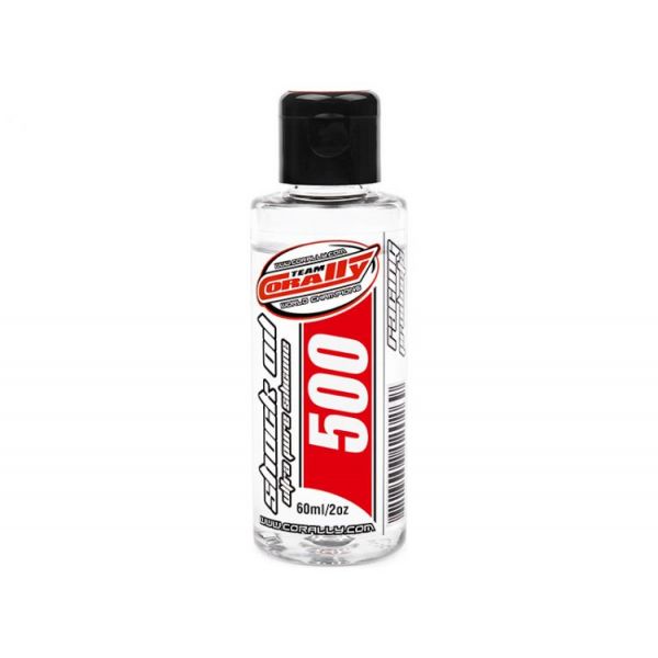 TEAM CORALLY - silikonový olej do tlumičů 500 CPS (60ml/2oz)