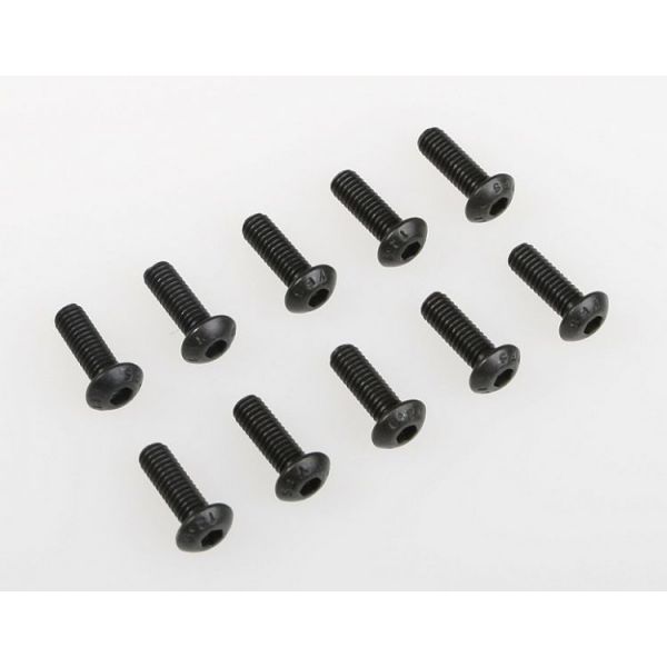 M4x12mm šroub s imbusouvou půlkulatou hlavou, 10ks.