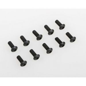 M4x10mm šroub s imbusouvou půlkulatou hlavou, 10ks.