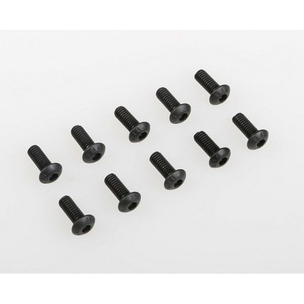 M4x10mm šroub s imbusouvou půlkulatou hlavou, 10ks.