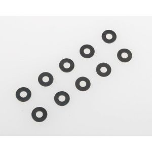 Vymezovací podložky, 3x8mm, černé, 10 ks.