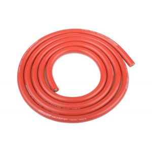 Silikonový kabel 5,5qmm, 10AWG, 1metr, červený