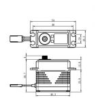 SB-2290SG BRUSHLESS HiVOLT Digitální servo (65kg-0,11s/60°)