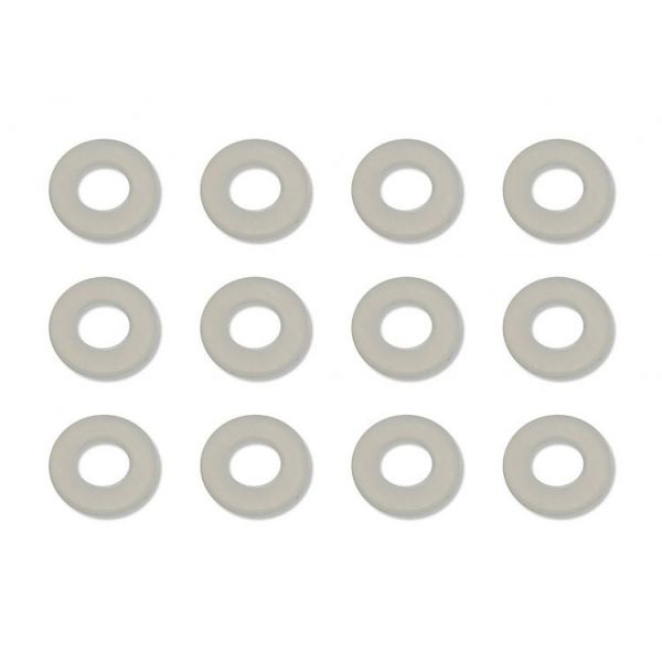 Nylon podložky, 6x3x1mm, 12 ks.