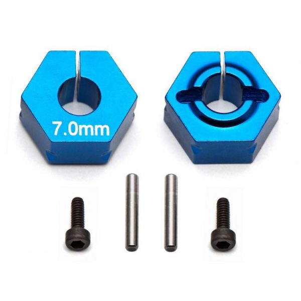 FT hliníkové unašeče disků, modré, 7.0mm, 2 ks.
