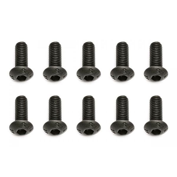 M3x8mm šroub s imbusouvou půlkulatou hlavou, 10ks.