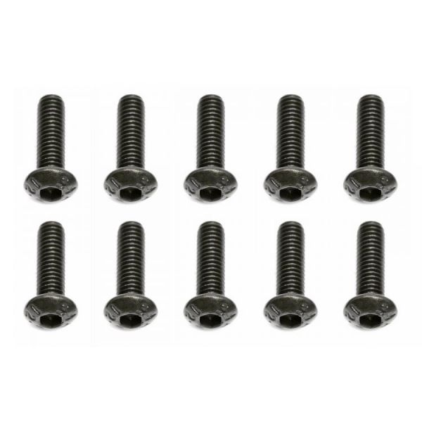 M3x10mm šroub s imbusouvou půlkulatou hlavou, 10ks.