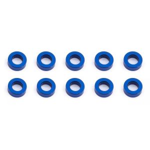 Vymezovací hliníkové podložky, 5.5x3,0x2.0mm, modré, 10 ks.