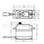 SV-1273TG HiVOLT digitální servo (16kg-0,065s/60°)