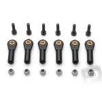 2455 Kulový čep V1, pr.7mm, M3/3 Černý 6ks