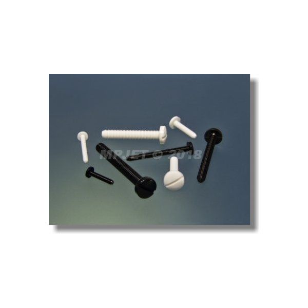1320 Polyamidový šroub M5x30 Bílý 4 ks