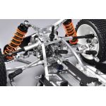 FG Leopard 2020 Competition Buggy, 2WD, čirá karoserie + centrální hydr. brzda
