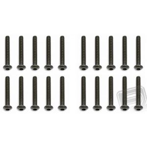 M3x22mm šroub s imbusouvou půlkulatou hlavou, 10ks.