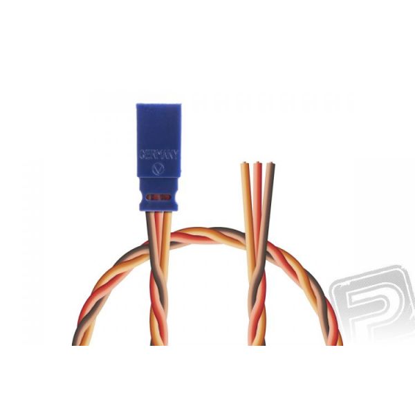Servokabel (protikus), JR 0,50qmm kroucený silikonkabel 300mm, 1 ks.