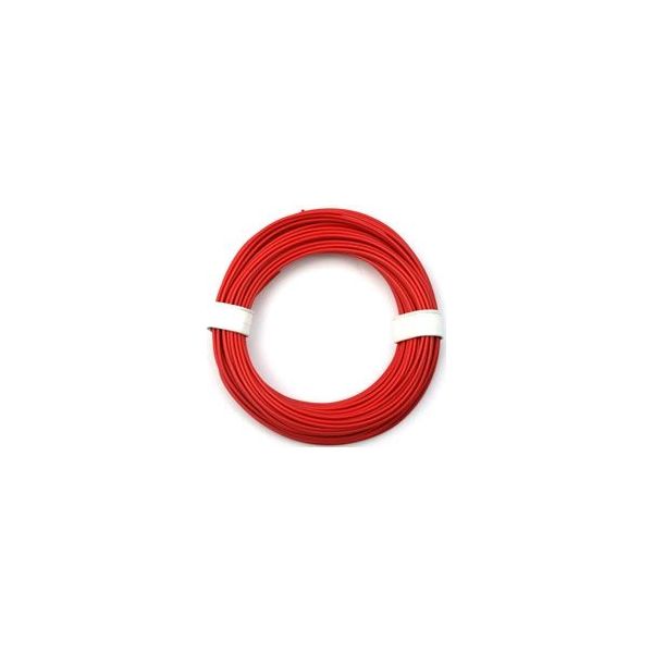 Kabel silikon 0.25mm2 1m (červený)