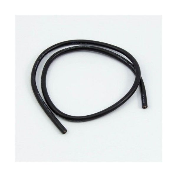 Silikonový kabel 3,3qmm, 12AWG, 500mm, černý