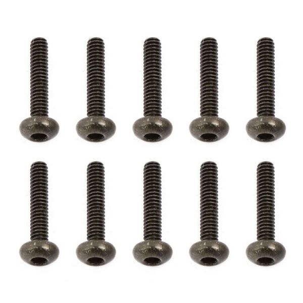 M2x10mm šroub s imbusouvou půlkulatou hlavou, 10ks.