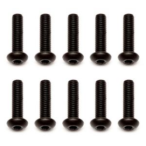 M2,5x10mm šroub s imbusouvou půlkulatou hlavou, 10ks.