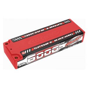 Sport Racing 50C LiPo Stick Hardcase-6000mAh-7.4V-4mm Bullit (44,4Wh)