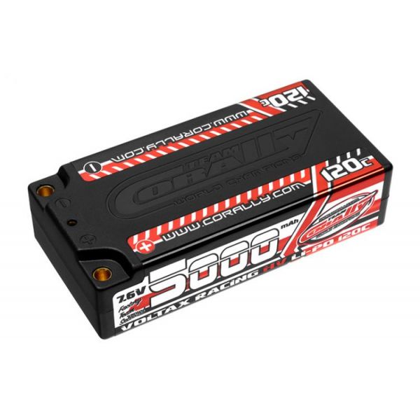 VOLTAX HiVOLT 120C LiPo Shorty Hardcase-5000mAh-7.6V-G4 (38,0Wh)