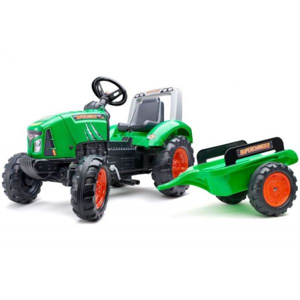 FALK - Šlapací traktor Supercharger zelený