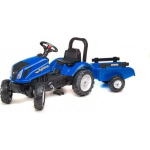 FALK - Šlapací traktor New Holland T6 s vlečkou modrý