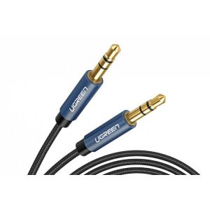 UGREEN stereo audio kabel 3.5mm jack 1m, modrý
