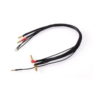 2S černý nabíjecí kabel G4/G5 - dlouhý 300mm - (4mm, 3-pin XH)
