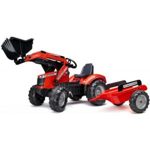 FALK - Šlapací traktor Massey Ferguson S8740 s nakladačem