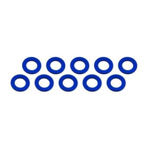 3x6x0,5mm hliníkové podložky modré, 10 ks.