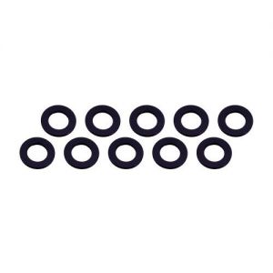 3x6x0,5mm hliníkové podložky černé, 10 ks.