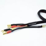2 x 2S černý nabíj. kabel G4/G5 v černé ochranné punčoše - dlouhý 600mm - (4mm, 3-pin XH)