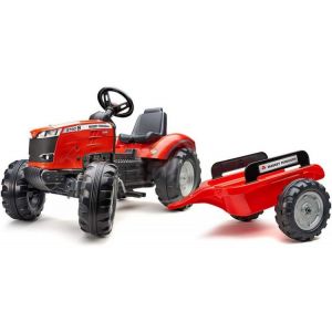 FALK - Šlapací traktor Massey Ferguson S8740 s vlečkou