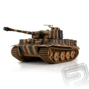 TORRO tank 1/16 RC Tiger I pozdní verze vícebarevná kamufláž - IR