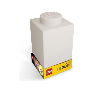 LEGO noční lampička Silikonová kostka bílá