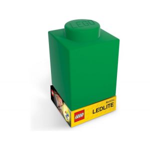 LEGO noční lampička Silikonová kostka zelená