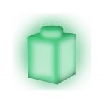 LEGO noční lampička Silikonová kostka zelená