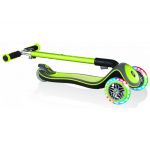 Globber - Koloběžka Elite Deluxe Lights Lime Green