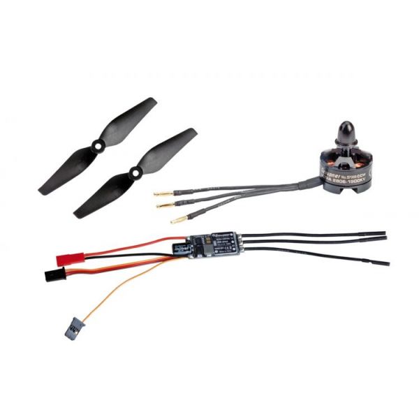 Combo set Telemetr. regul. HOTT 20Amp SBEC + Ultra 2806-1900Kv lev. (CCW) + 2 vrtule