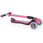 Globber - Koloběžka Elite Deluxe Lights Deep Pink
