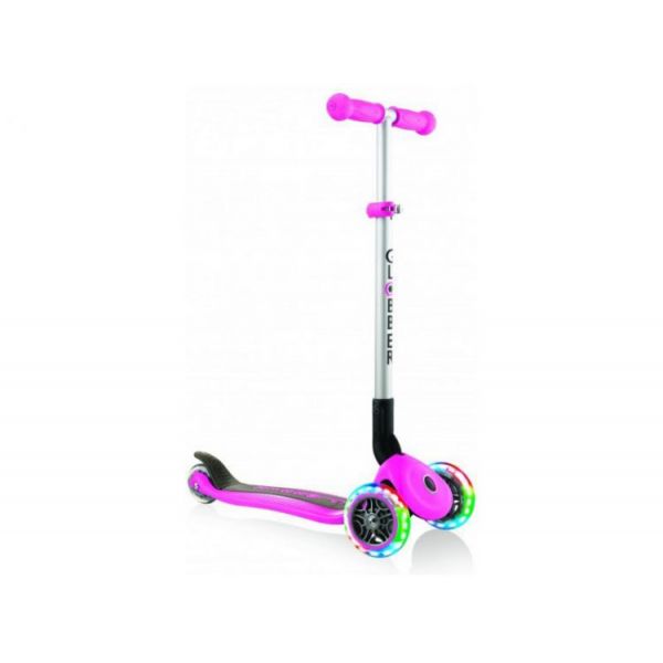 Globber - Koloběžka Primo Foldable Lights Deep Pink